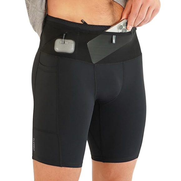 Flipbelt Men’s Compression Running Short Black Size Small - Picture 1 of 10